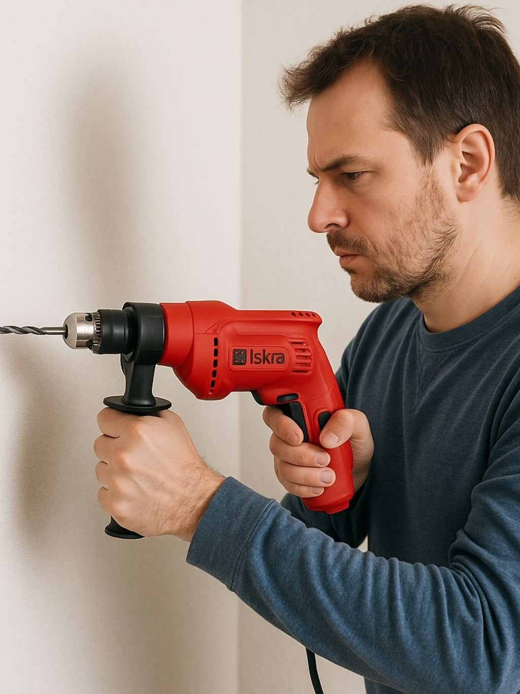 Wiertarka wibracyjna Iskra z narzędziem 500W