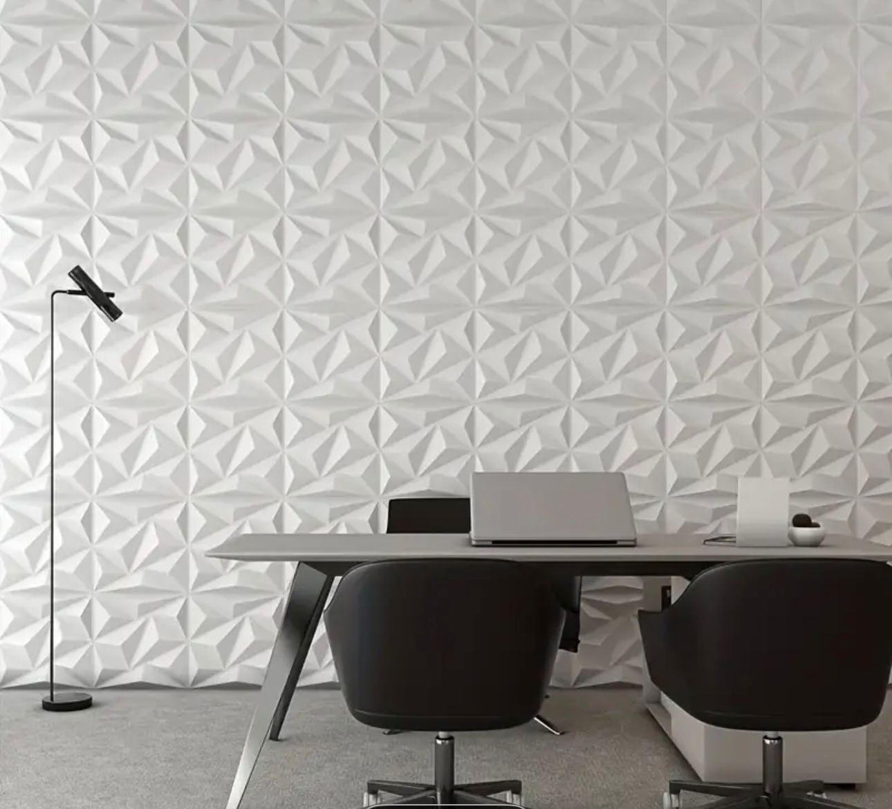 Panele ścienne 3D – wzór geometryczny – 10 sztuk