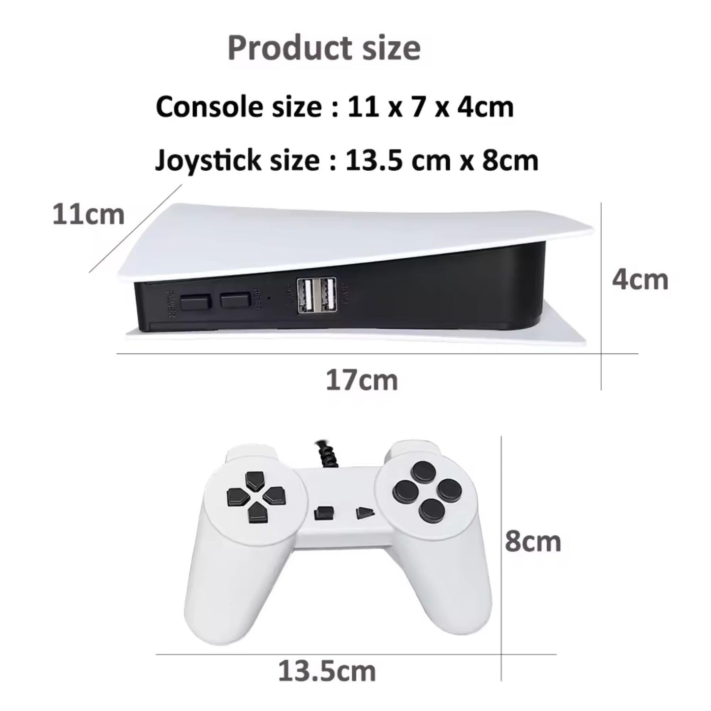 Game Station 5 - Konsola retro z 200 grami + 2 kontrolery