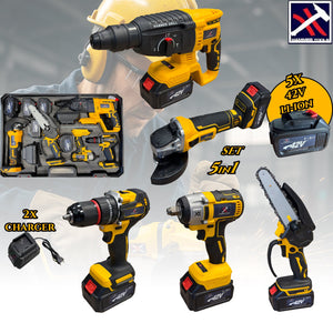 HAMMER TOOLS 5u1 Set - 5 baterija 42V