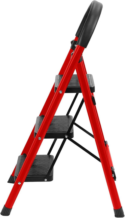 Drabina aluminiowa składana premium - 3 stopnie