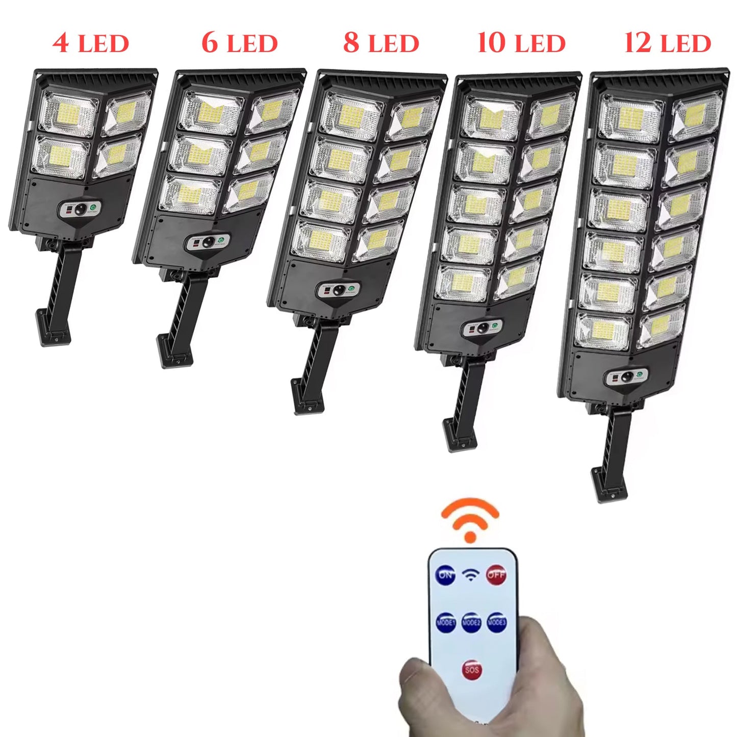 Lampa solarna LED z pilotem