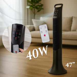 WENTYLATOR SŁUPOWY 40 W Z PILOTEM