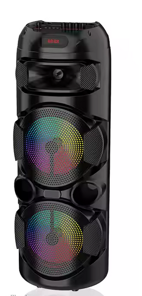 PODWÓJNY 8-CALOWY GŁOŚNIK BLUETOOTH Z MIKROFONEM BEZPRZEWODOWYM