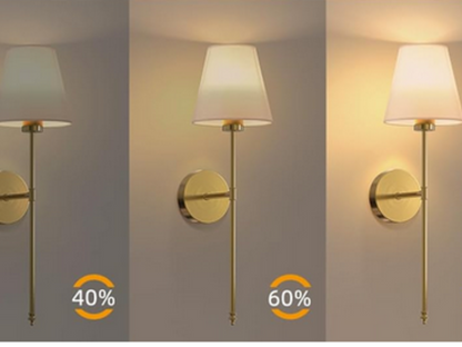 Luksusowa lampa ścienna z pilotem