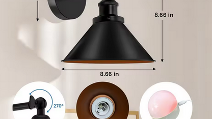 Inteligentna lampa ścienna Loft