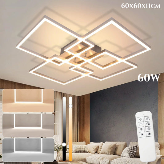 Lampa sufitowa LED - 60W (60×60 cm)