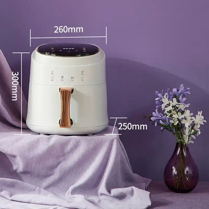 FRYTKOWNICA NA GORĄCE POWIETRZE DO PIECZENIA BEZ OLEJU 1400 W 8 L Z WIELOFUNKCYJNYM URZĄDZENIEM I EKRANEM DOTYKOWYM