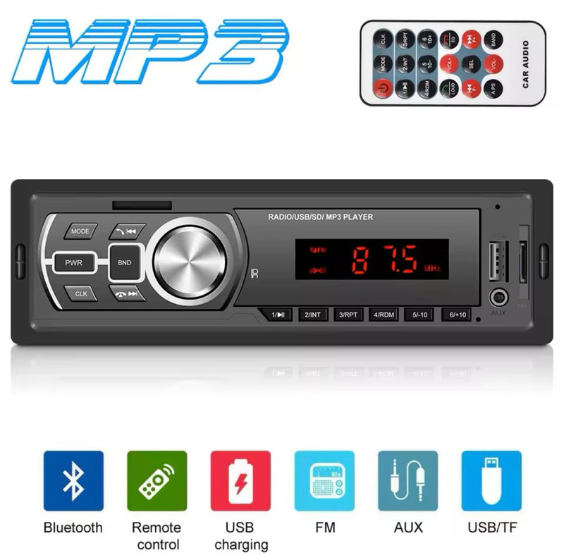 RADIO SAMOCHODOWE BLUETOOTH MP3 Z PILOTEM