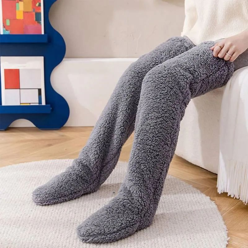 Ultramiękkie długie skarpetki zimowe - 55 cm