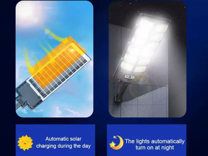 Lampa solarna LED z pilotem
