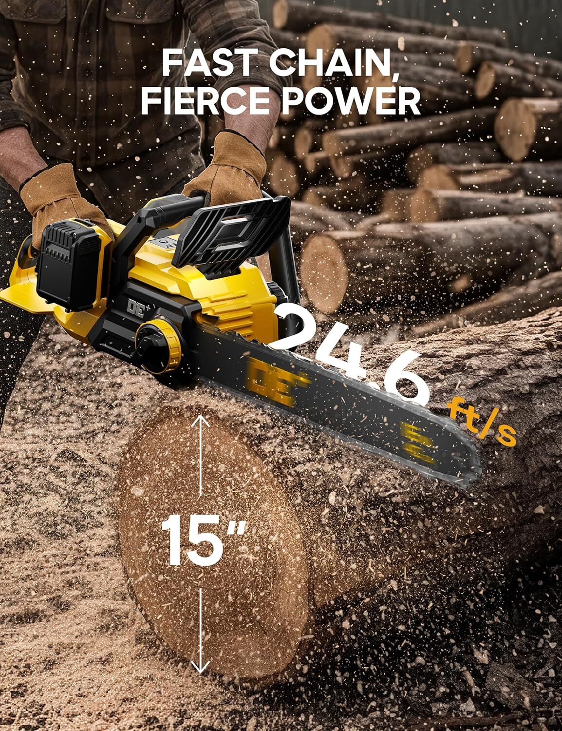 Akumulatorowa pilarka łańcuchowa 16" 48V