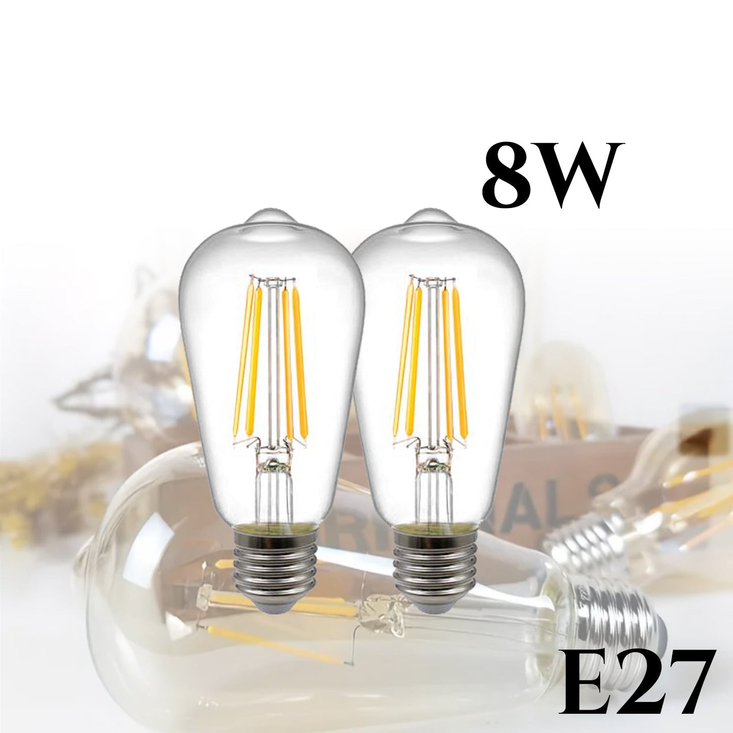 Żarówki LED Vintage E27 - 2 szt.