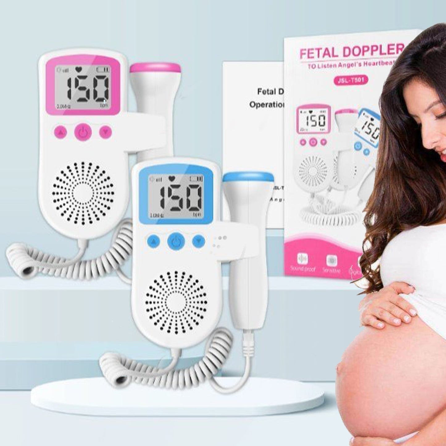 DOPPLER PŁODU (BABY WATCHER) DOMOWY ULTRADŹWIĘKOWY DLA KOBIET W CIĄŻY