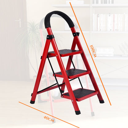 Drabina aluminiowa składana premium - 3 stopnie