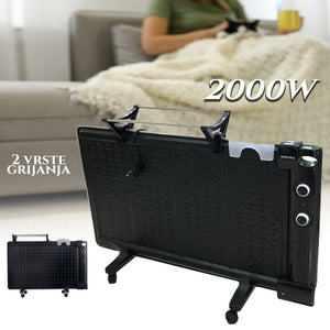 GRZEJNIK OLEJOWY 2000W Z SUSZARKĄ NA UBRANIA