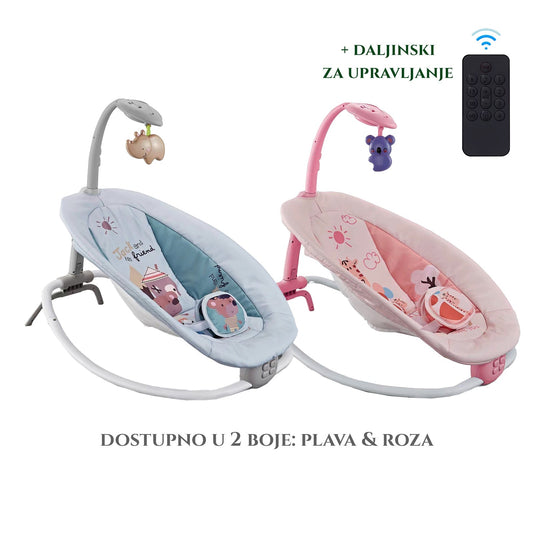 Zdalnie sterowana elektryczna huśtawka dla niemowląt