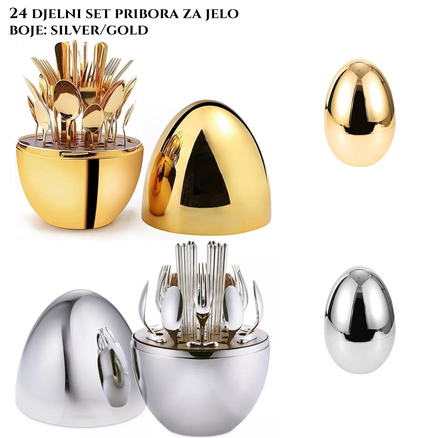 24-CZĘŚCIOWY ZESTAW NARZĘDZIOWY JAJKO