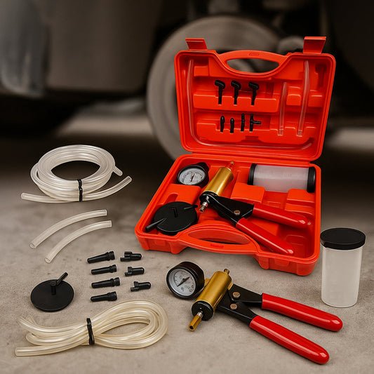 Zestaw do odpowietrzania hamulców z pompą próżniową