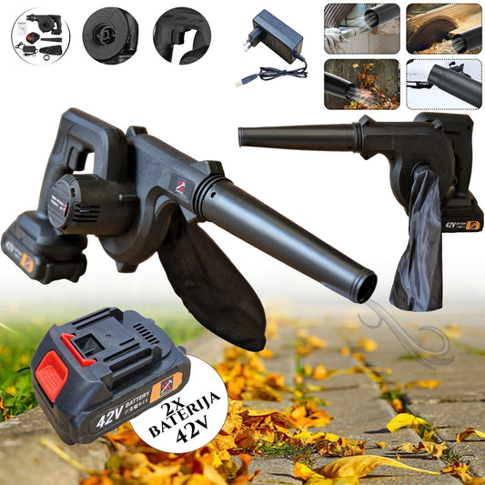 BEZPRZEWODOWA DMUCHAWKA I ODKURZACZ 42 V Z 2 AKUMULATORAMI MŁOT NARZĘDZIA