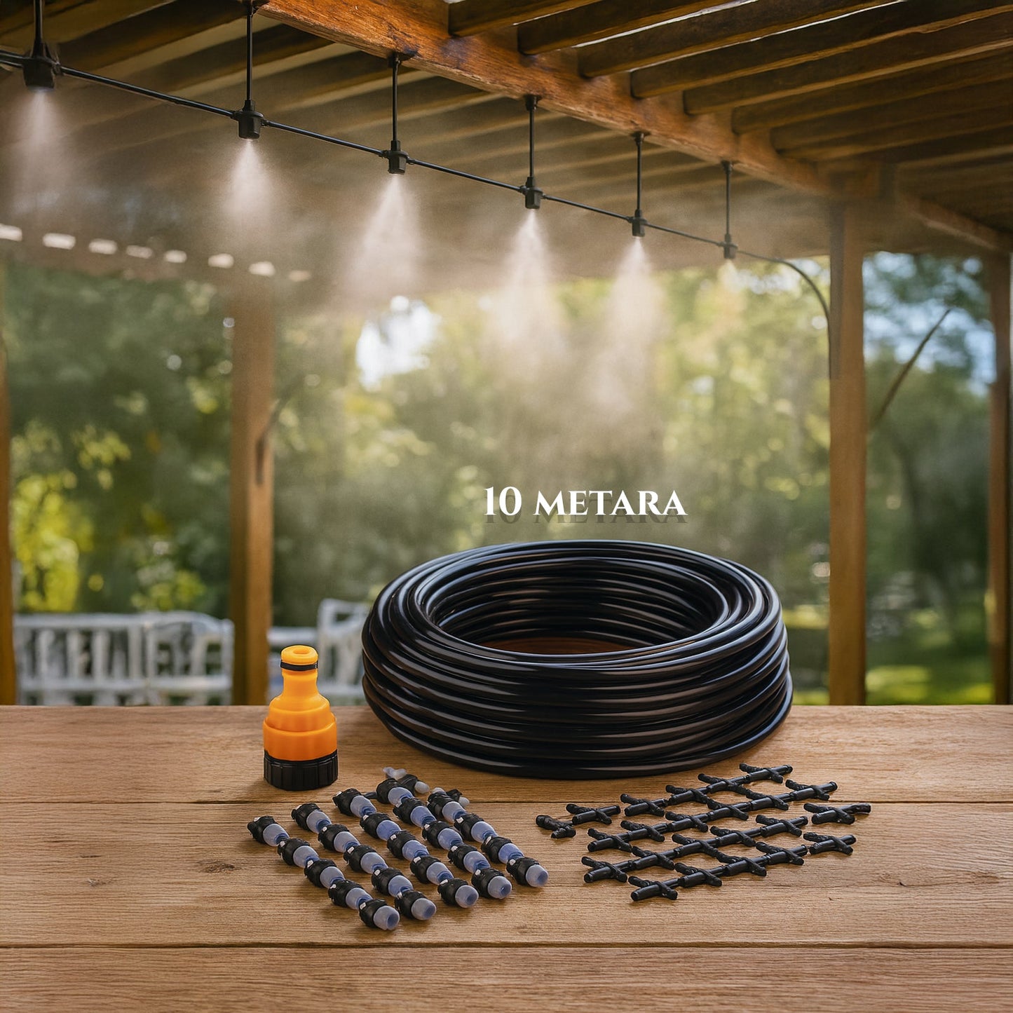 Zestaw do mgły wodnej i nawadniania