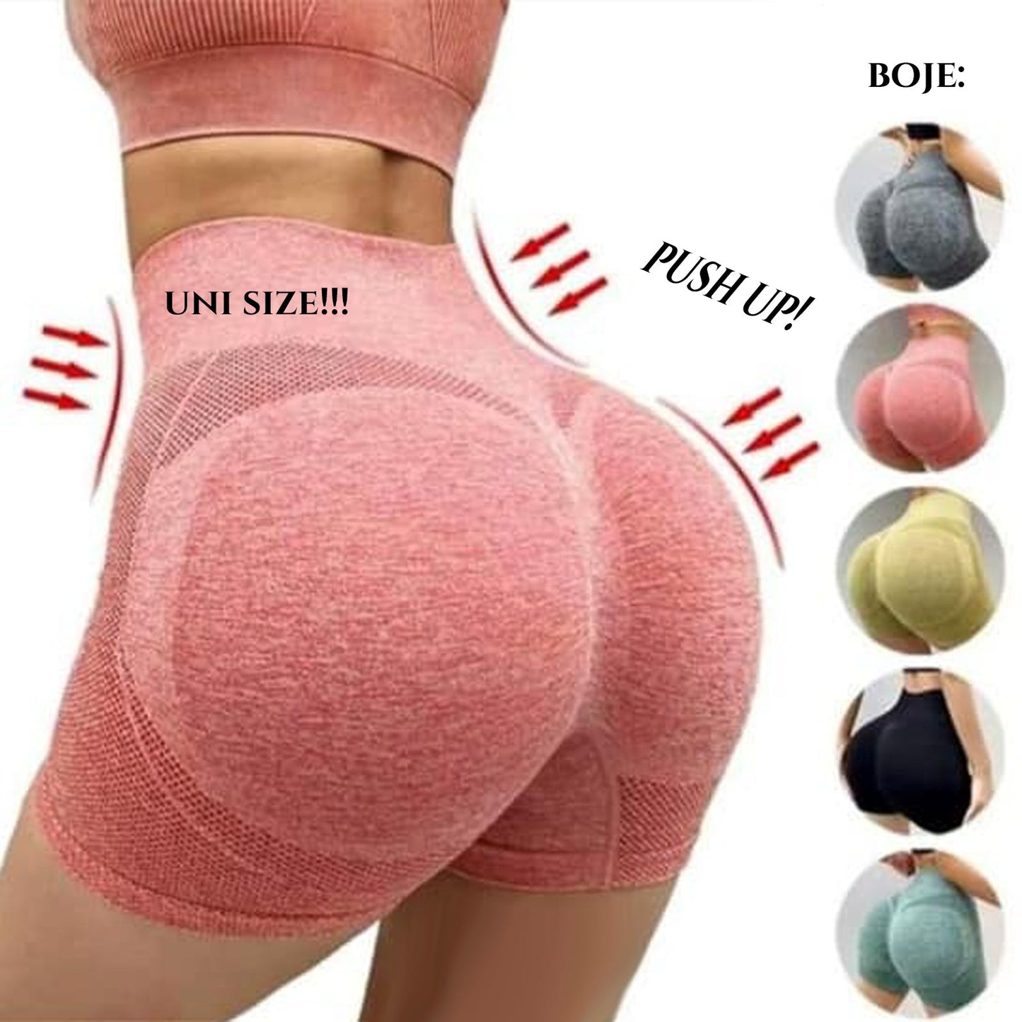 DAMSKIE SZORTY PUSH UP