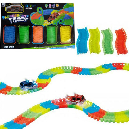 Tor wyścigowy Magic Neon - 212 elementów