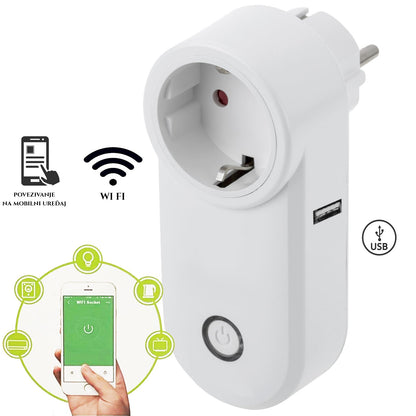 GNIAZDO INTELIGENTNE Z GNIAZDEM USB