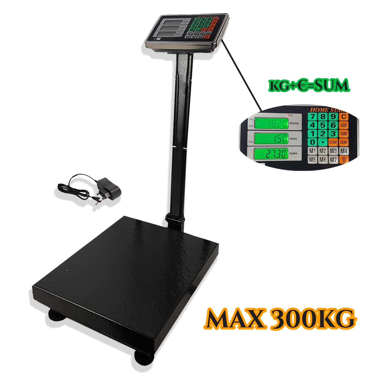 Cyfrowa waga platformowa do 300 kg