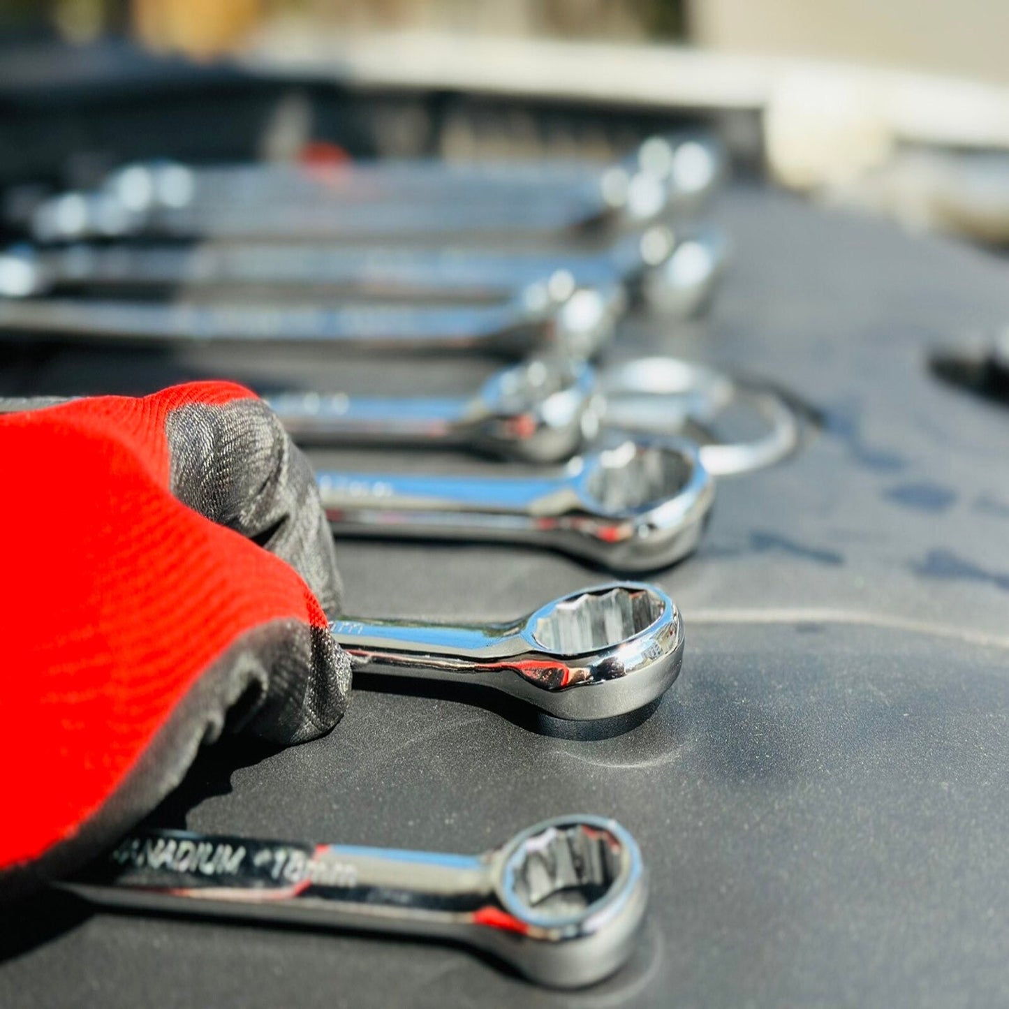Zestaw kluczy płasko-oczkowych 25 elementów, średnica zewnętrzna 6 mm - 32 mm HAMMER TOOLS