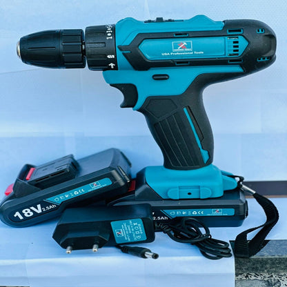 WIERTARKA BEZPRZEWODOWA HAMMER TOOLS 18 V Z 2 AKUMULATORAMI